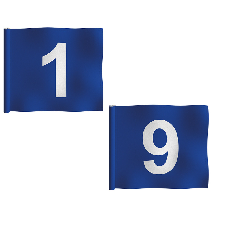 Set of 9 - Putting Green Flags