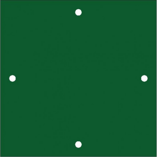 Lunar Real Feel Golf Mat 1.5m x 1.5m C/w Holes