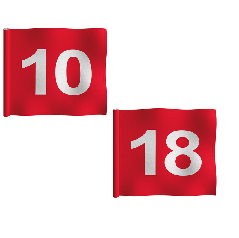 Numbered Putting Green Flag