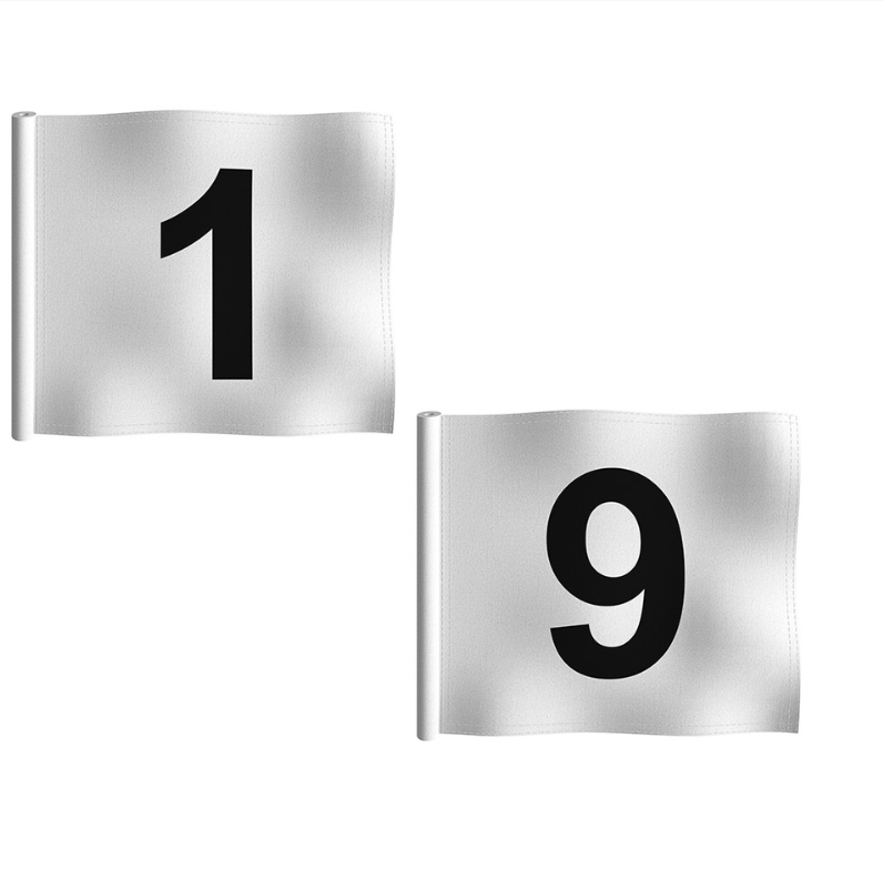 Numbered Putting Green Flag