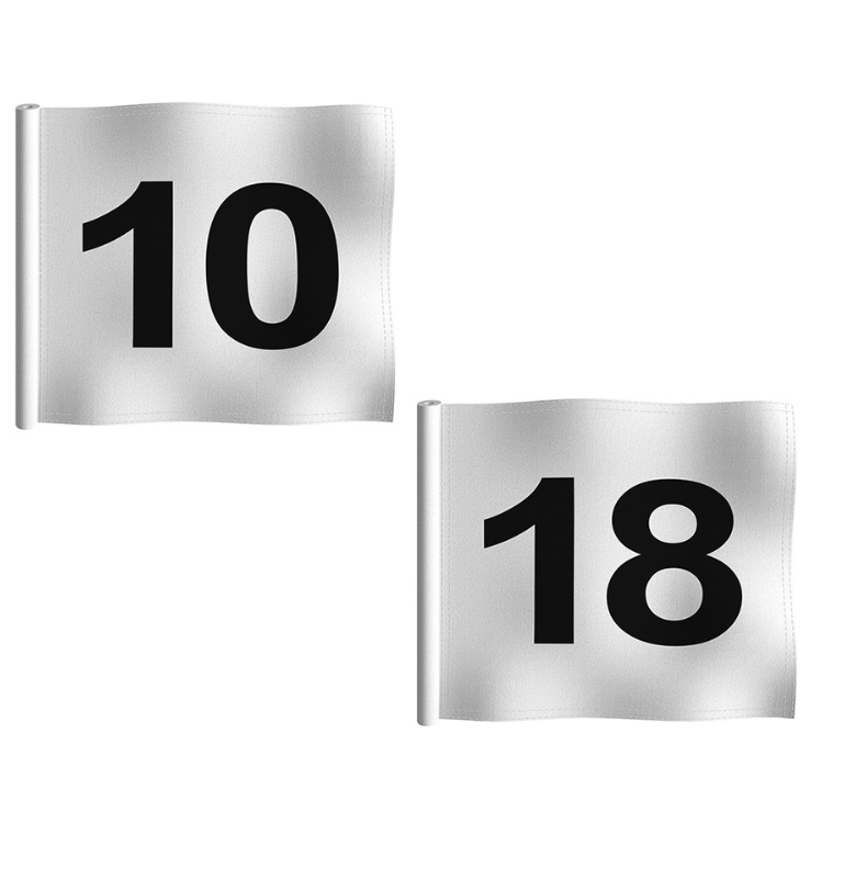Set of 9 - Putting Green Flags