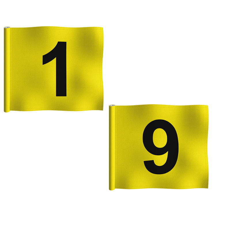 Numbered Putting Green Flag