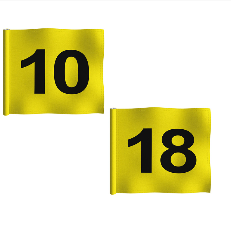 Numbered Putting Green Flag