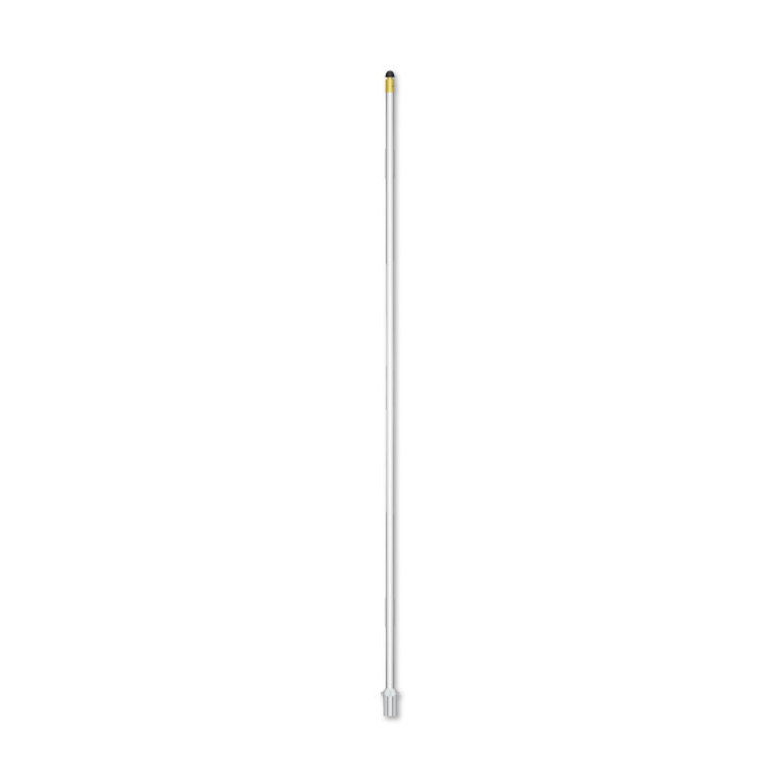 5ft chipping green pin in white with a grey ferrule, full-length view on a white background