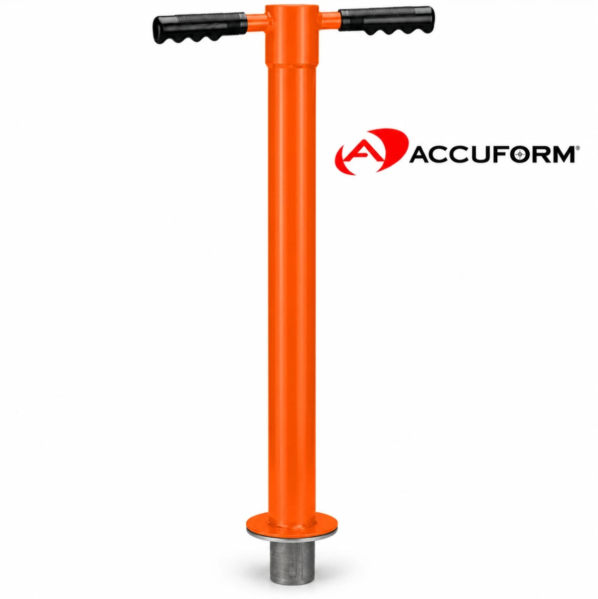Accuform Turf Plugger with orange shaft and black T-handle