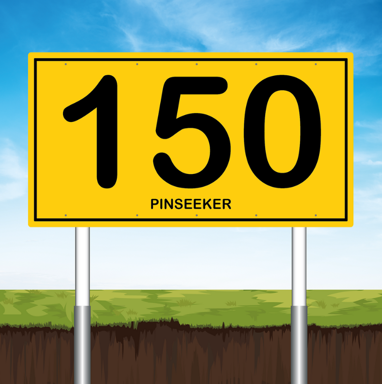 Rectangle Driving Range Distance Banner