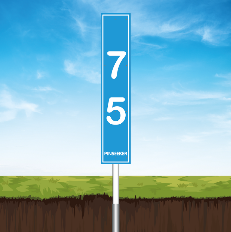 Upright Driving Range Distance Marker