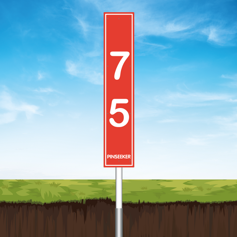 Upright Driving Range Distance Marker