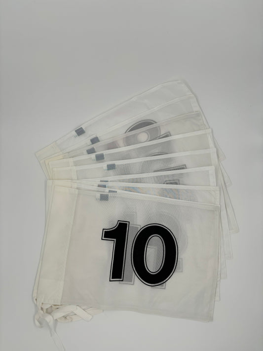 003 - White Tie On Flag