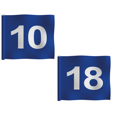 Numbered Putting Green Flag