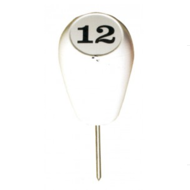 Numbered Pear Shaped Tee Marker