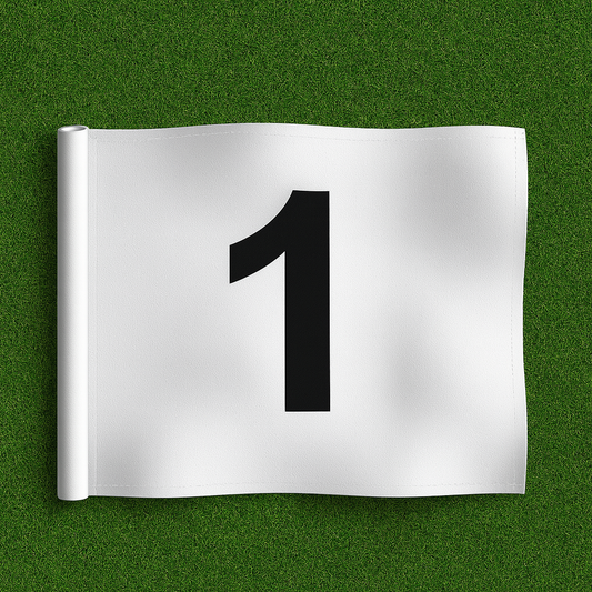Numbered Putting Green Flag