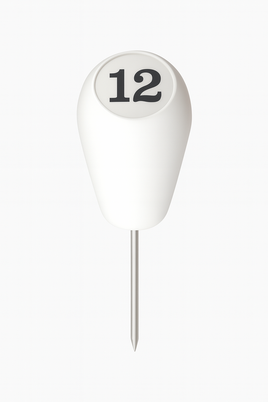 Numbered Pear Shaped Tee Marker