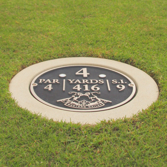 Pinseeker Mowover Tee Sign - Bronze Plaque