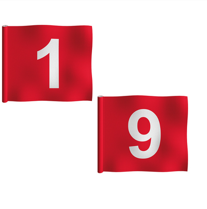 Numbered Putting Green Flag