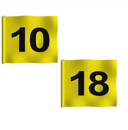 Numbered Putting Green Flag