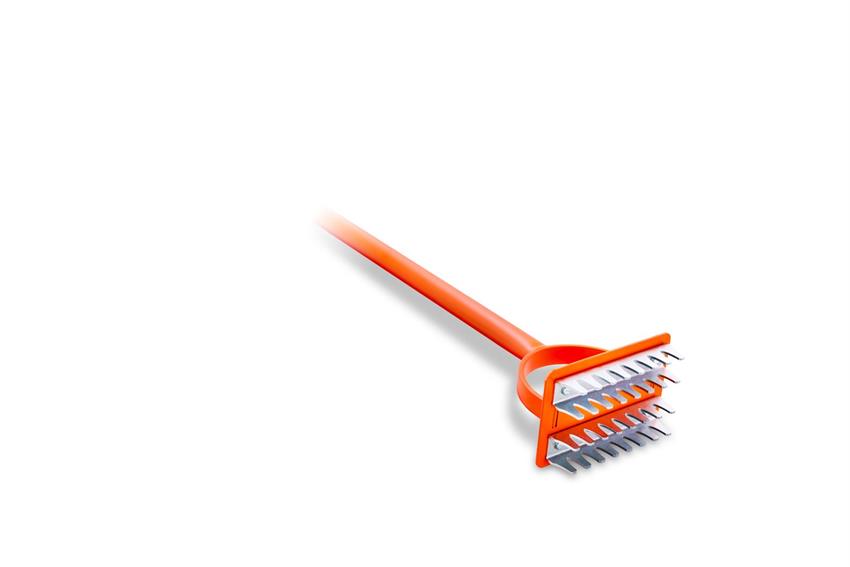Accuform Slot Seeder with orange handle and flat-bottom slot blades