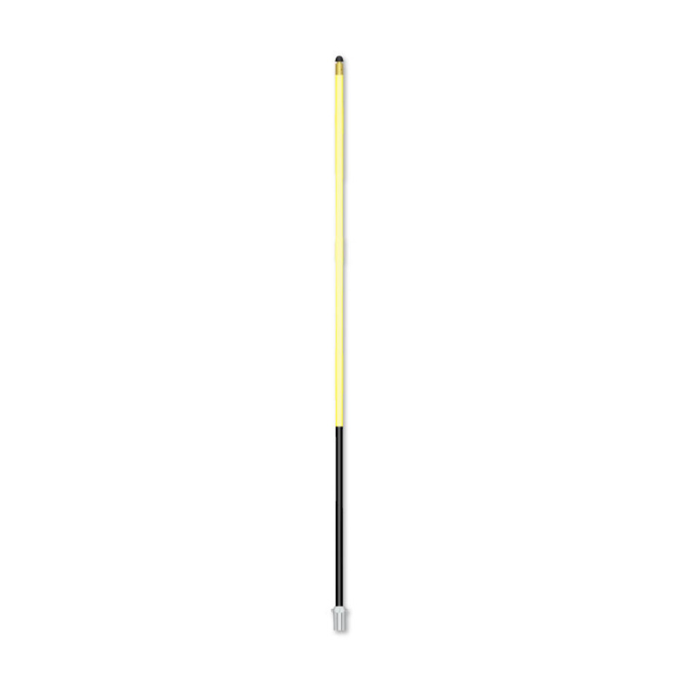 5ft chipping green pin in yellow with a black base section, full-length view on a white background