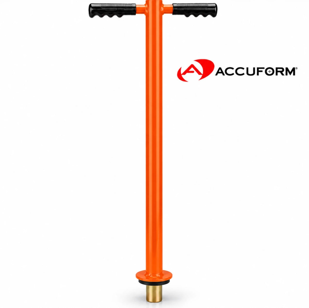 Accuform Ball Mark Plugger with orange shaft, T-handle and brass plugging tube