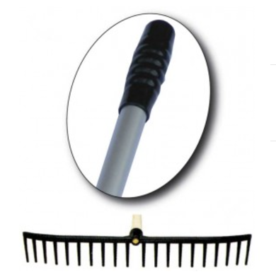 CMW Plastic Rake Head with 60" Aluminium Handle