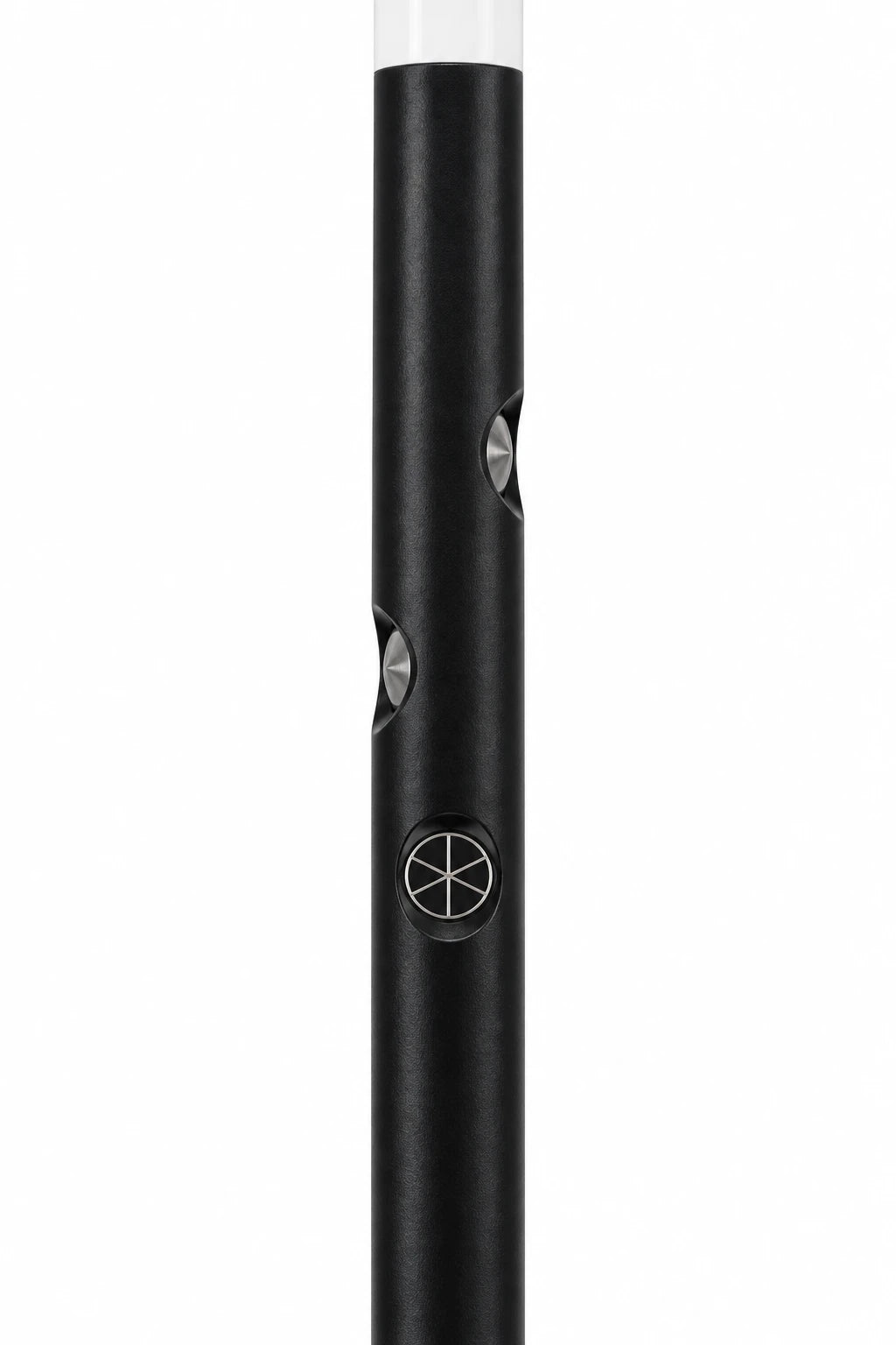 Close-up of the glass prisms on a Par Aide 3/4 inch Prism flag pin for laser rangefinders